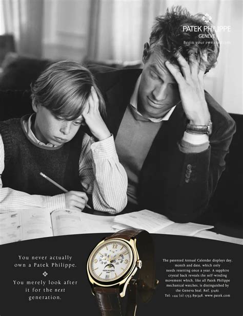 Patek Philippe watch advertisement